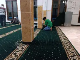 Ready karpet masjid import free pasang