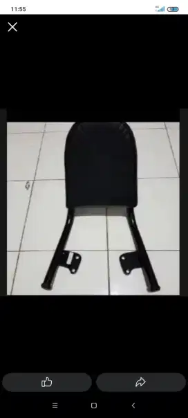 Sandaran jok belakang motor