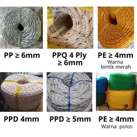 Tali Tambang PPD / PP / PPQ / PE / NIlon