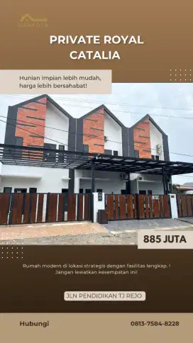 ROYAL CATALIA LUAS BANGUNAN 81, DAERAH TANJUNG REJO