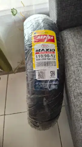 Ban tubeless scoopy / genio merk Aspira maxio ring 12 uk. 110/90