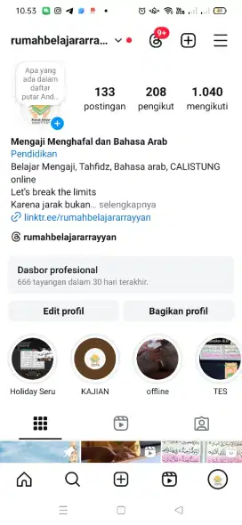 Les Online Mengaji, Calistung, Mapel SD