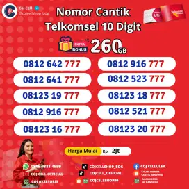 Nomor cantik Telkomsel terbatas