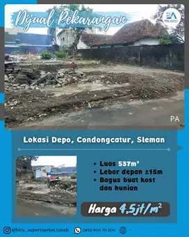Tanah Pekarangan di Sleman