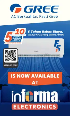 GREE AC 1/2 PK CASH/CICILAN INFORMA ELEKTRONIK PWT