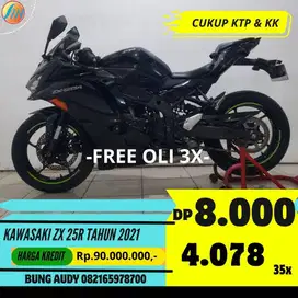 KAWASAKI ZX 25R TAHUN 2021 BERGARANSI, FREE SERVIS, FREE OLI