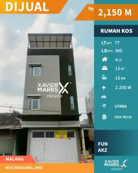 Dijual Kos Siap Huni Dekat Kampus 3 UMM Mulyoagung Dau Malang