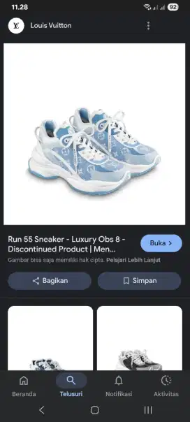 Lv run 55 sneaker