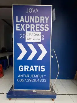 Neonbox Bekas Laundry