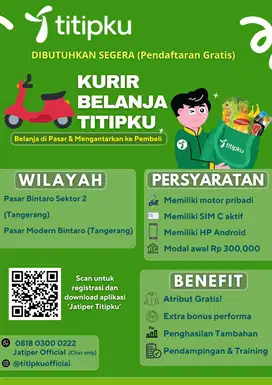 Jatiper (Mitra Kurir Belanja Titipku) - Pasar Modern Bintaro