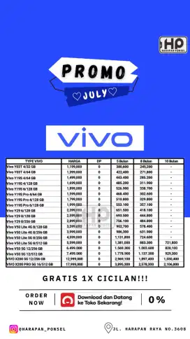 PROMO KREDIT HP VIVO TANPA DP