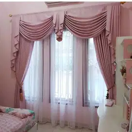 Pesanan Tirai Gorden Jendela Gordyn Mewah Hordeng Model Terbaru Murah