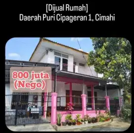 Harga awal 1M jadi 800kt nego lok dalam komplek Cipageran 1 Cimahi
