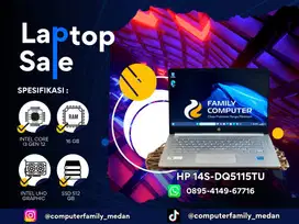 HP 14S-DQ5115TU CORE I3 GEN12|RAM 16GB|SSD 512GB|LAYAR 14INC FHD|GARAN