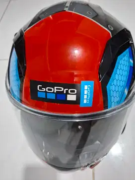 Helm Airoh Go Pro Italy Red White Original