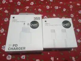 Adaptor Original Iphone 15/15Pro/15PM 35watt+Kabel Data Tipe C To C