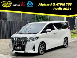 Toyota Alphard G ATPM TSS Putih 2021. MPV Slidingdoor Premium