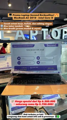 Macbook Air 2018 (PRELOVED)