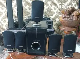 Home theater Polytron Full Surround lengkap