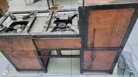 Di jual cepat gerobak motor, free kompor Rinnai 1 tungku