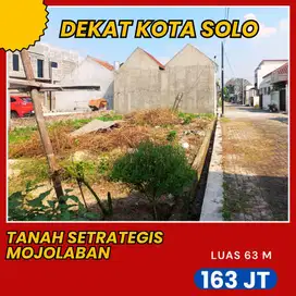 TANAH DIJUAL DI MOJOLABAN TIMUR PASARK LIWON SOLO
