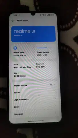 DIJUAL Realme Note 60