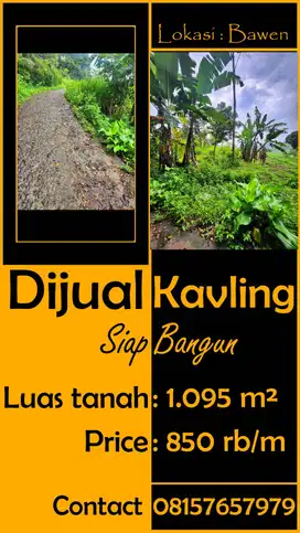 Kavling Siap Bangun Dijual BU
