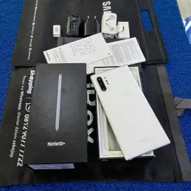 Samsung Galaxy Note 10 Plus 12-256gb Mulus terawat Ex grs resmi sein
