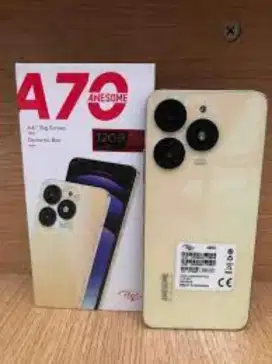 Itel a70 ram 12/64 warna gold