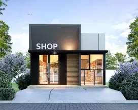 Kios mewah modern 1 Lantai, jl swadaya cikeas