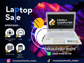 ASUS A456U WHITE|INTEL CORE I5 GEN 7|RAM 4GB|SSD128GB+HDD1TB