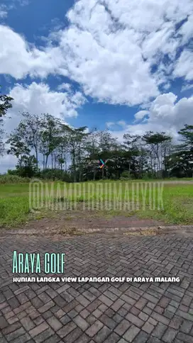 Tanah view lapangan golf di Araya Malang