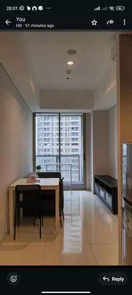 Di sewa Apartemen Taman Anggrek Residence 2 kamar