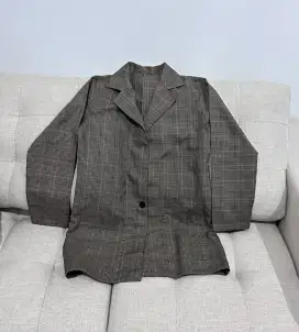 Blazer kotak-kotak Size M #CITT597 #lovecitta