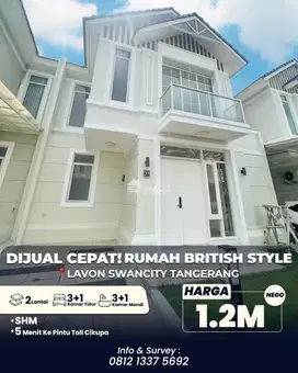 DIJUAL RUGI RUMAH LAVON SWANCITY TANGERANG