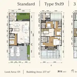 Grand Pasadena Village 9 x 19 3 Lantai Skydeck Hadap Tenggara