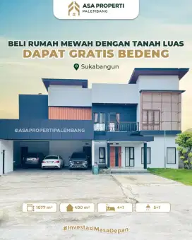 DIJUAL RUMAH MEWAH TANAH LUAS DAPAT GRATIS JUGA BEDENG