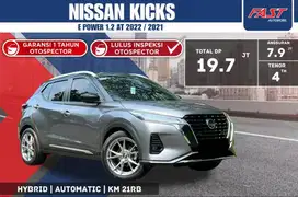 NISSAN KICKS 2022 / 2021 E POWER HYBRID 1.2 AT KM.21RB PAJAK PNJG#F6ST