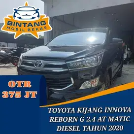 TOYOTA KIJANG INNOVA REBORN G 2.4 AT MATIC 2400 CC DIESEL TAHUN 2020