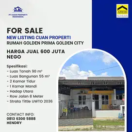 Dijual Cepat Butuh Uang Rumah Golden Prima di Golden City