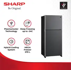 KULKAS 2 PINTU SHARP GRAND VETRO II SJ-IG762PM-SL