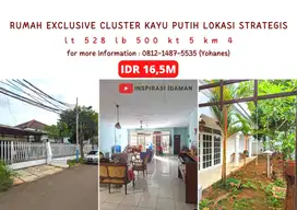 Rumah Exclusive Cluster Kayu Putih Lokasi Strategis