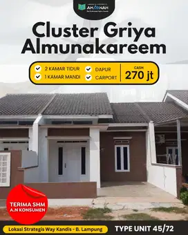 Rumah murah baru siap huni hanya dengan 275 juta saja Free BPHTB