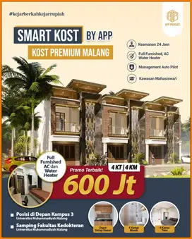 Investasi Cerdas! Rumah Kost Strategis Dekat UMM