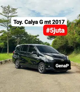 Toyota Calya G Mt 2017 hitam #5juta