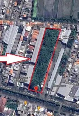 DISEWAKAN TANAH KOSONG KOMERSIAL AREA JL RAYA KENJERAN SURABAYA