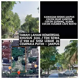 TANAH LAHAN KOMERSIAL STRATEGIS DI CEMPAKA PUTIH JAKARTA PUSAT
