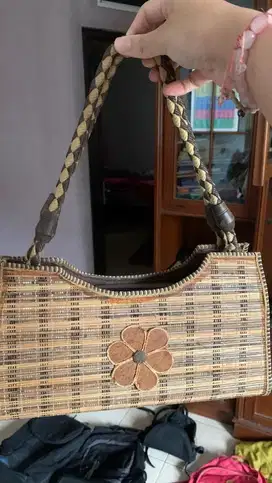 Tas Ransel Export, Rajut Bambu, Tas Laptop