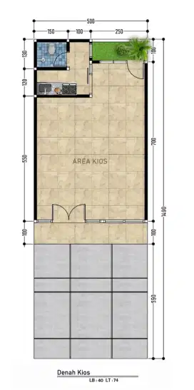 Kios Modern – Lokasi Strategis Jl. Swadaya, Cikeas