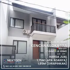 Dijual Rumah Kencana Loka 12.5 BSD City